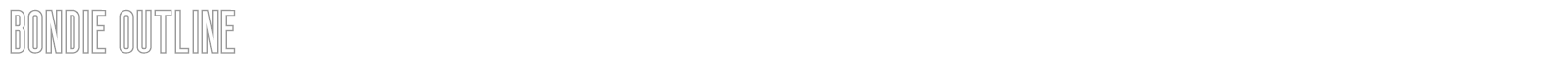 Bondie font preview
